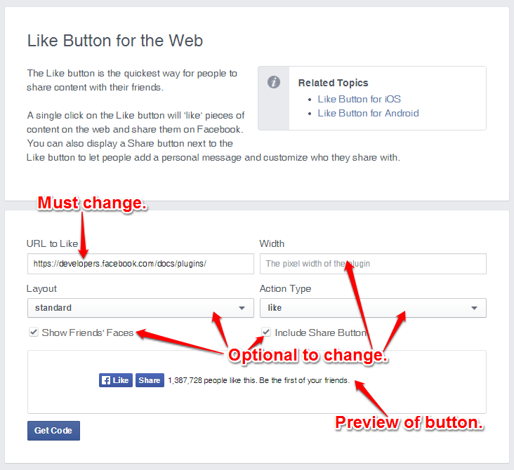 Bring back option to link a facebook page, instead of a facebook