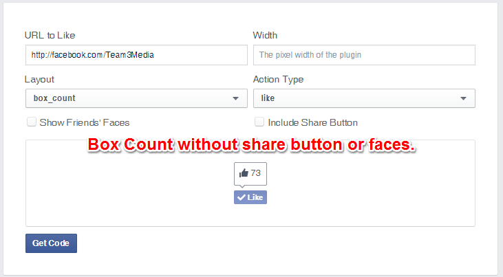 Facebook Like Button Box Count Layout Without Share