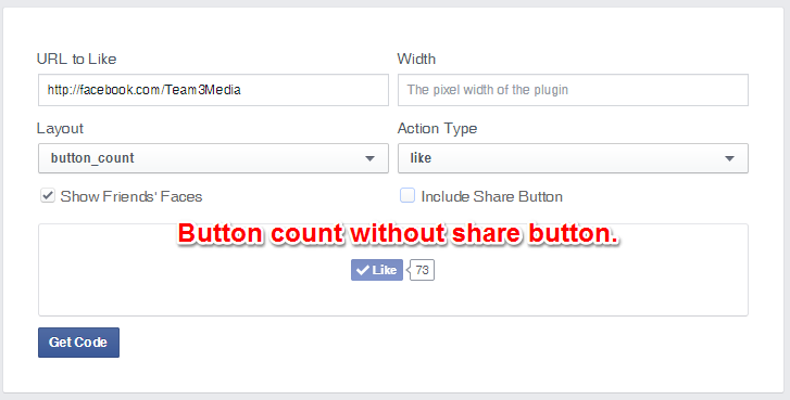 Facebook Like Button Button Count Layout Without Share